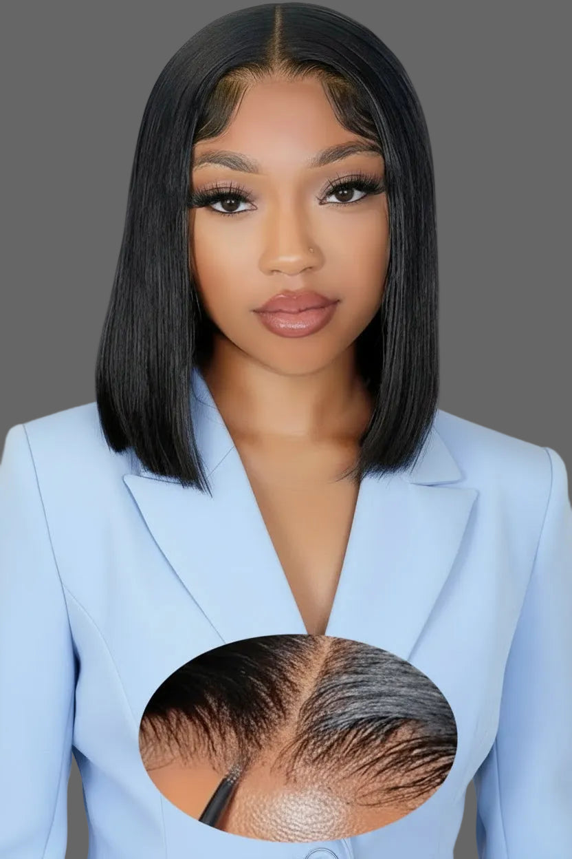 Straight Bob Wig(human hair)